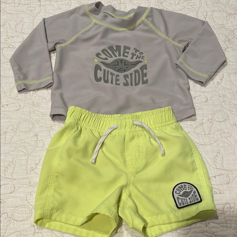 Baby Gap Boys Swim Set and Shirts 6-12 months